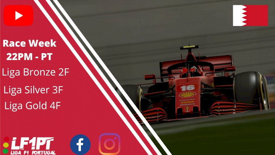 A Liga F1 Portugal viaja até ao circuito do Barhain para o arranque da 9º corrida do campeonato