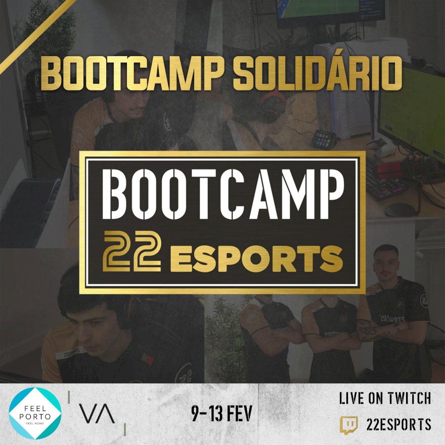 22 Esports anuncia bootcamp solidário