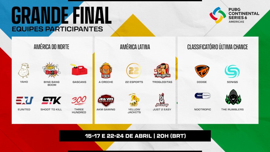 22 Esports na Grande Final da PCS6