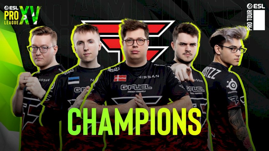 FaZe Campeões da ESL Pro League XV