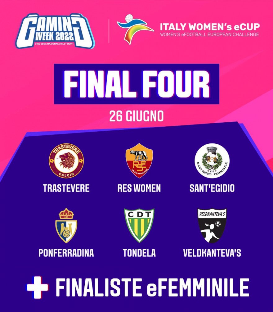 CD Tondela vai a jogo na Italy Women's eCUP