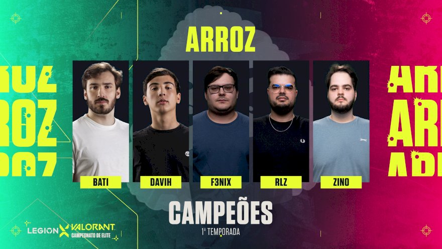 Arroz são os primeiros campeões do VCE