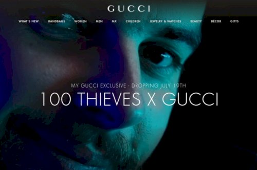 Gucci and 100 Thieves join forces