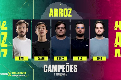 Arroz são os primeiros campeões do VCE