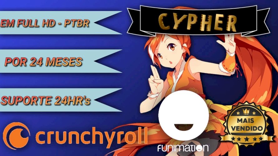 Pacote Premium 24 meses crunchyroll + funimation